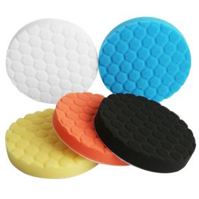 5pcs Car Polishing Sponge Pads 6"/7" Auto Waxing Buffing Sponge Polishing Pad Kit Polisher